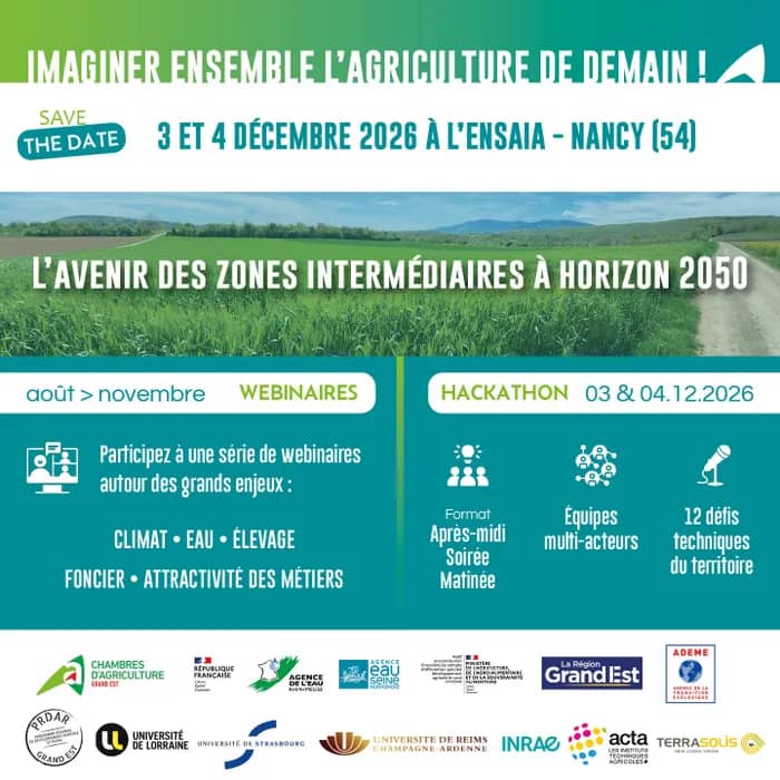 Illustration de l'événement : Assises de la RDI agricole 2026 : imaginons ensemble l’agriculture des zones intermédiaires à l’horizon 2050