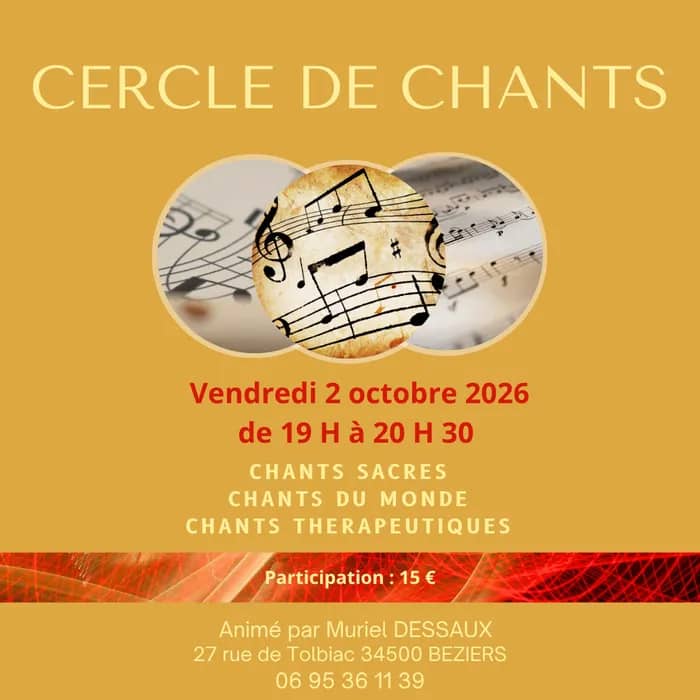 Illustration de l'événement : Cercle de Chants Sacrés & Chants du Monde à Béziers