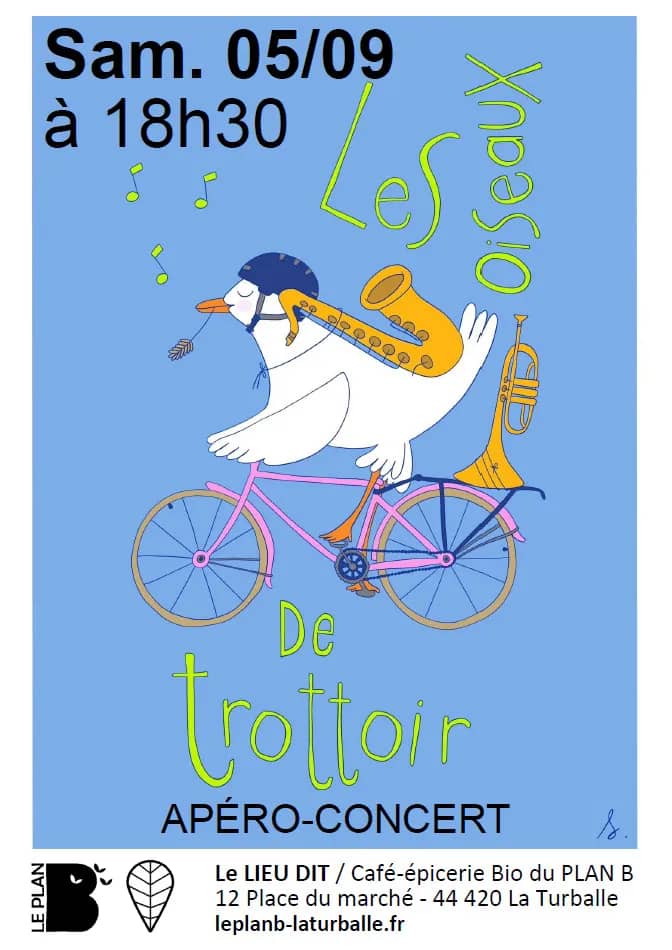 Illustration de l'événement : Apéro Concert avec Les oiseaux de trottoir