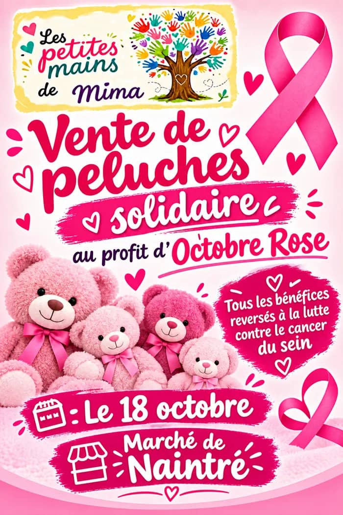 Illustration de l'événement : Vente de peluches sur le marché