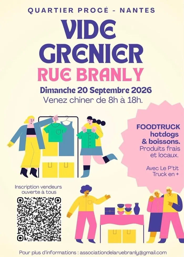 Illustration de l'événement : Vide-grenier de la rue Branly