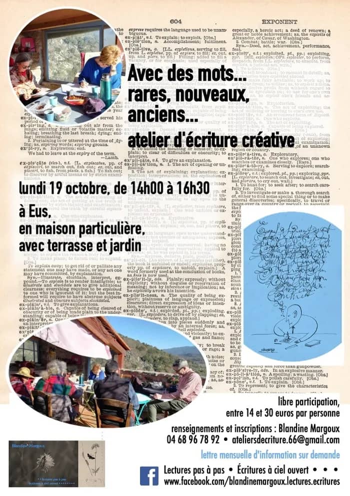 Illustration de l'événement : Avec des mots... rares, nouveaux, anciens... • Atelier d'écriture créative