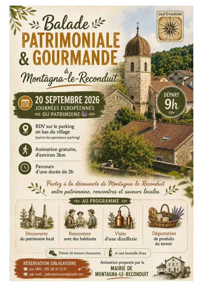Illustration de l'événement : Balade patrimoniale et gourmande