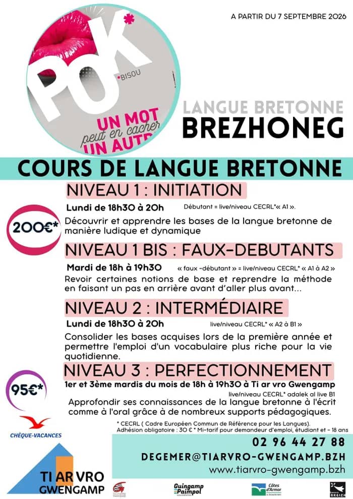 Illustration de l'événement : cours du soir de breton