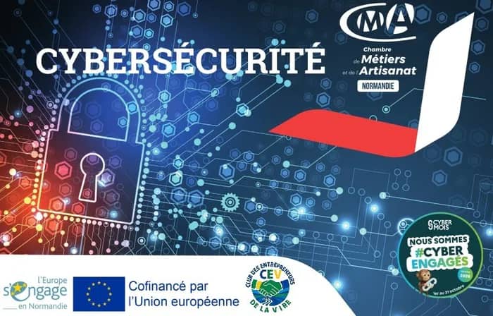 Illustration de l'événement : Atelier découverte : 5 actions essentielles pour votre cybersécurité, à Torigny les Villes (50)