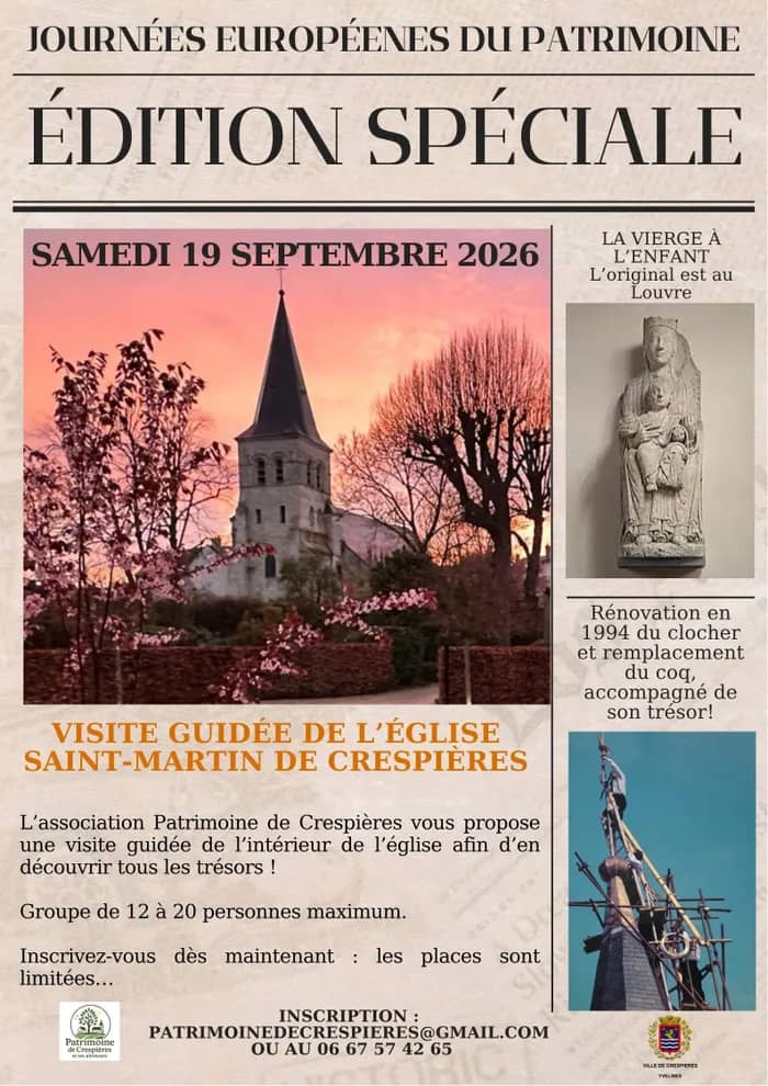 Illustration de l'événement : Visite guidée église Saint-Martin de Crespières