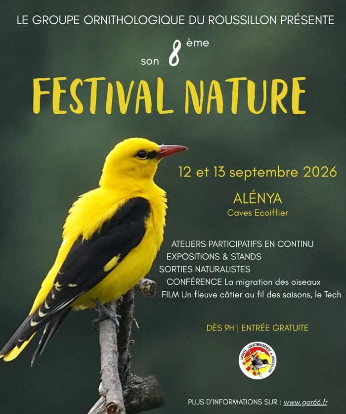 Illustration de l'événement : Festival Nature du Groupe Ornithologique du Roussillon 2026