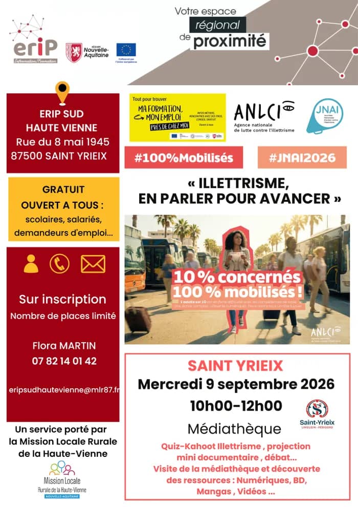 Illustration de l'événement : Illettrisme, en parler pour avancer