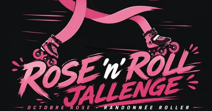 Illustration de l'événement : Le Rose’n’roll jallenge : 1 tour, 1 euro, 1 don !
