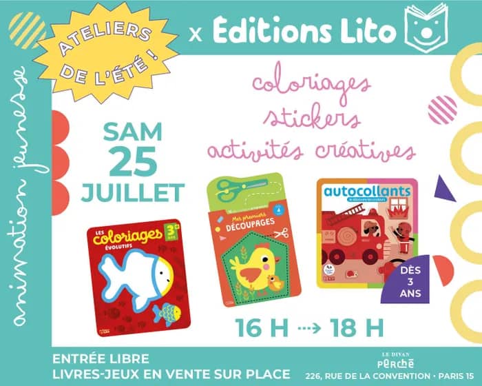 Illustration de l'événement : Atelier créatif x Éditions Lito