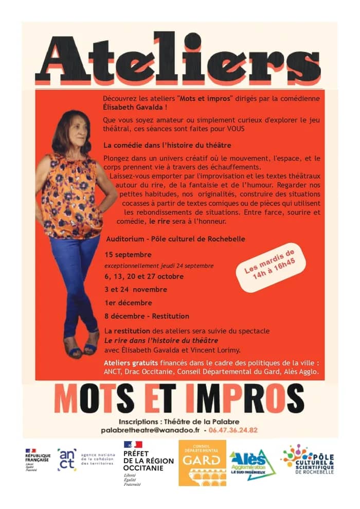 Illustration de l'événement : Ateliers : "Mots et Impros"