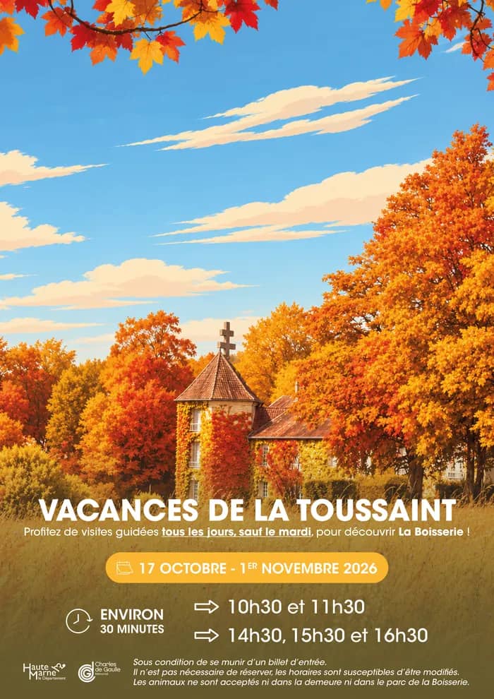 Illustration de l'événement : Visites guidées vacances de la Toussaint – La Boisserie
