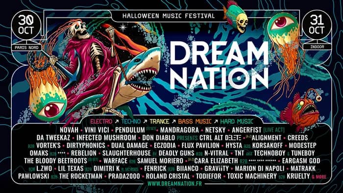 Illustration de l'événement : 30&31 Octobre– DREAM NATION FESTIVAL « HALOWEEN EDITION » - PARIS