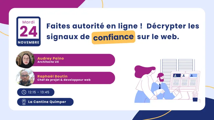 Illustration de l'événement : Faites autorité en ligne ! Décrypter les signaux de confiance sur le web