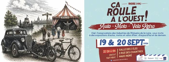 Illustration de l'événement : Ça roule à l'Ouest ! Expos Autos, motos et vélos d'hier, d'aujourd'hui et de demain