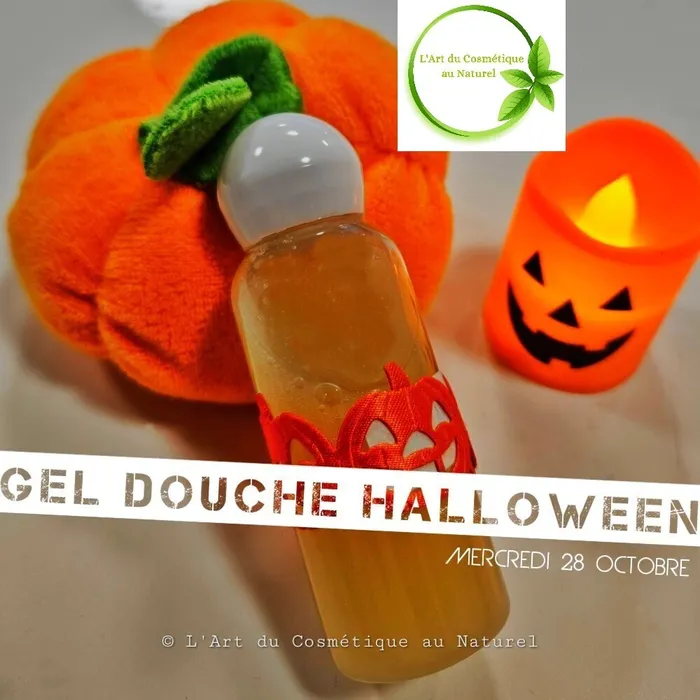 Illustration de l'événement : Atelier cosmétique pour enfant: fabrication Gel douche Halloween