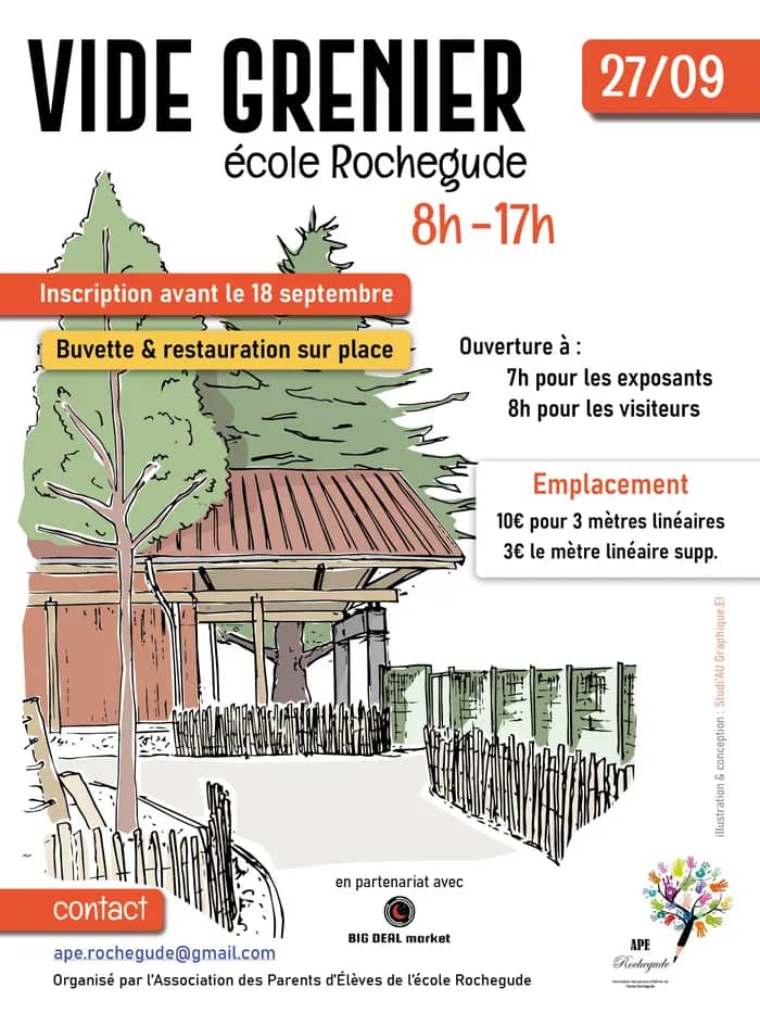 Illustration de l'événement : Vide grenier de l'École Rochegude