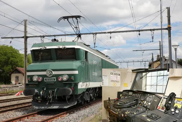 Illustration de l'événement : Visite de la cabine de conduite de la locomotive CC 6558
