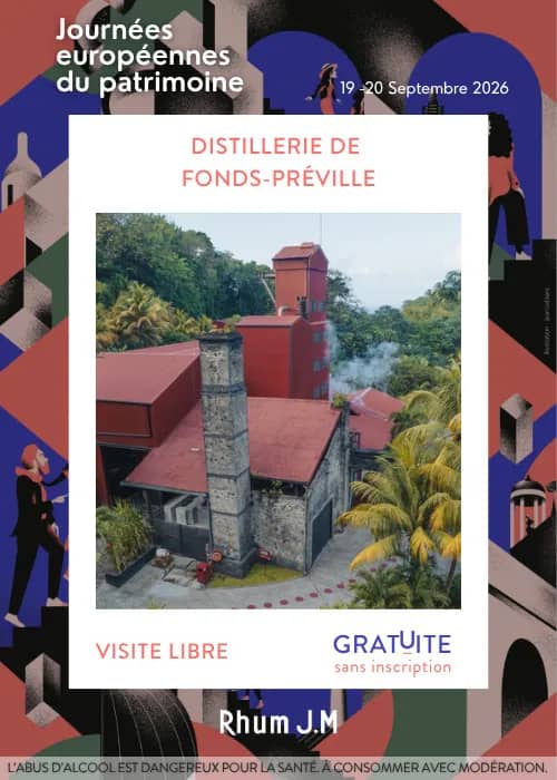 Illustration de l'événement : Visite libre de la Distillerie de Fonds-Préville_Rhum J.M
