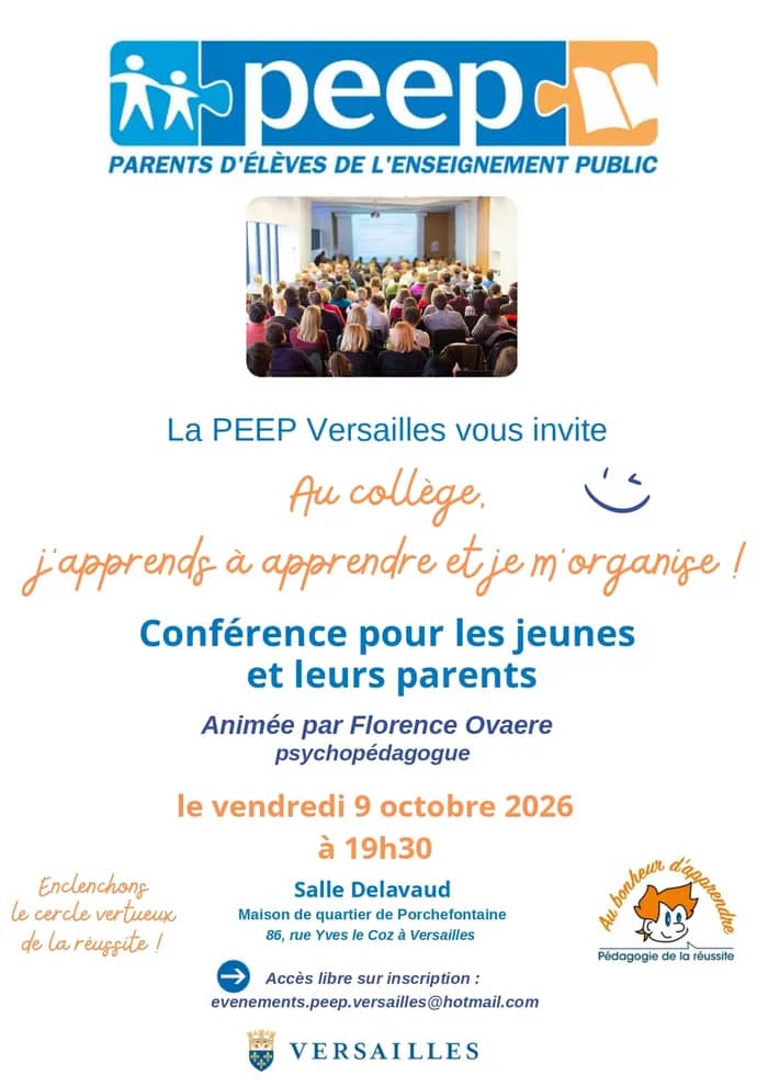 Illustration de l'événement : Au collège, j’apprends à apprendre et je m'organise