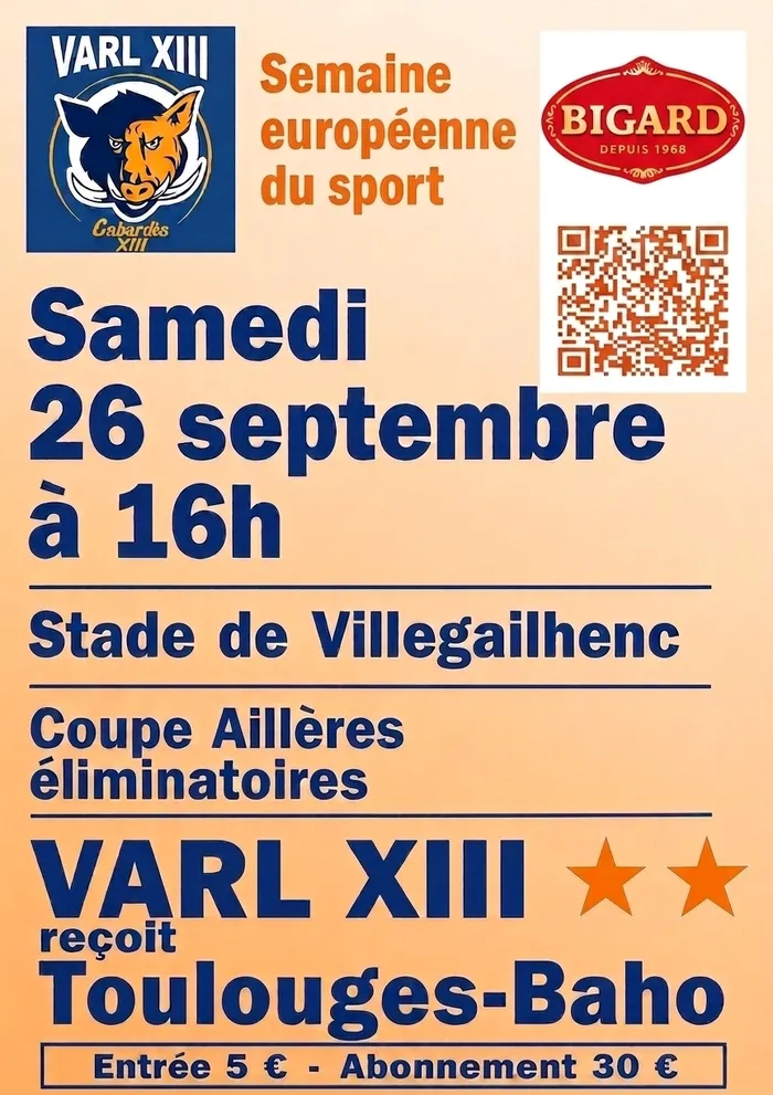 Illustration de l'événement : 1er tour coupe Georges Aillères