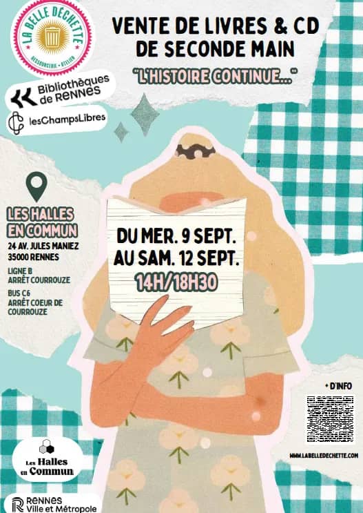 Illustration de l'événement : Vente de livres et CD de seconde main
