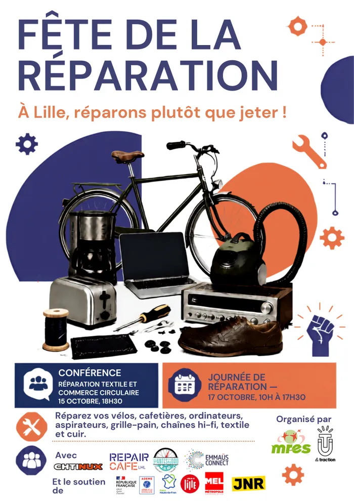 Illustration de l'événement : Fête de la réparation à Lille - conférence