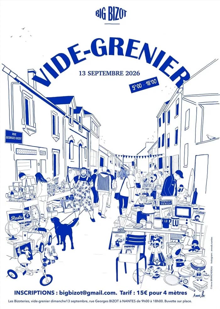 Illustration de l'événement : Les Bizoteries – vide-grenier rue Georges-Bizot
