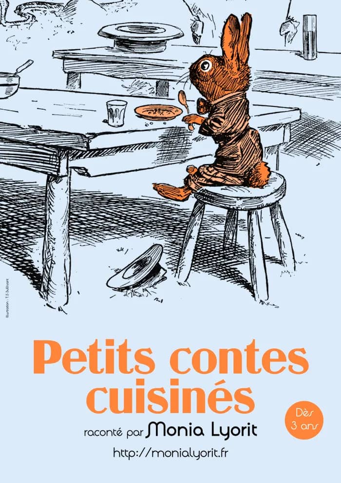 Illustration de l'événement : TEMPS FORT CUISINE ET CONFIDENCES // Petits contes cuisinés * Monia Lyorit