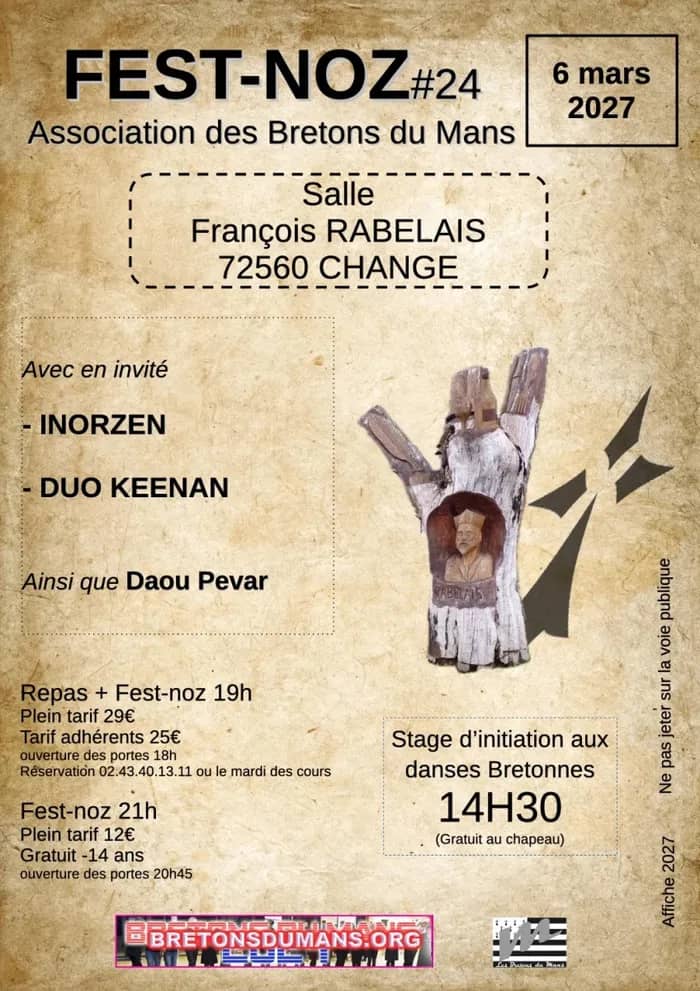Illustration de l'événement : Fest-noz des Bretons du Mans