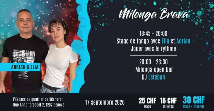 Illustration de l'événement : Milonga Brava avec Adrian et Elia