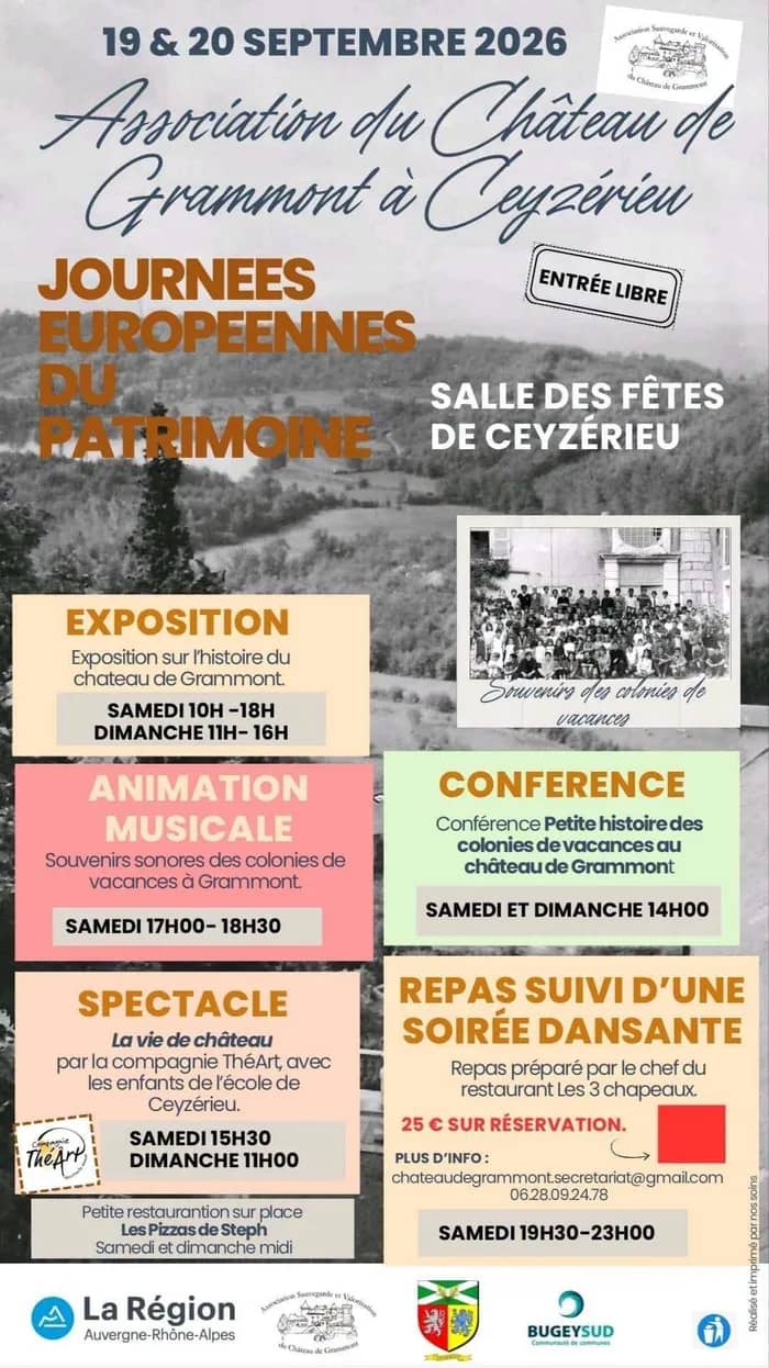 Illustration de l'événement : Les colonies de vacances au château de Grammont