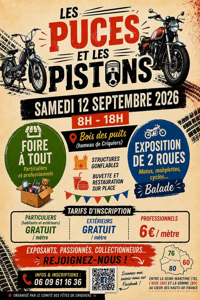 Illustration de l'événement : LES PUCES ET LES PISTONS