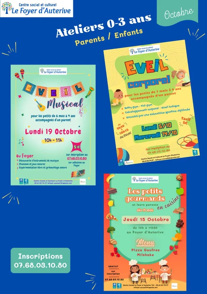 Illustration de l'événement : Ateliers parents/enfants 0-3 ans