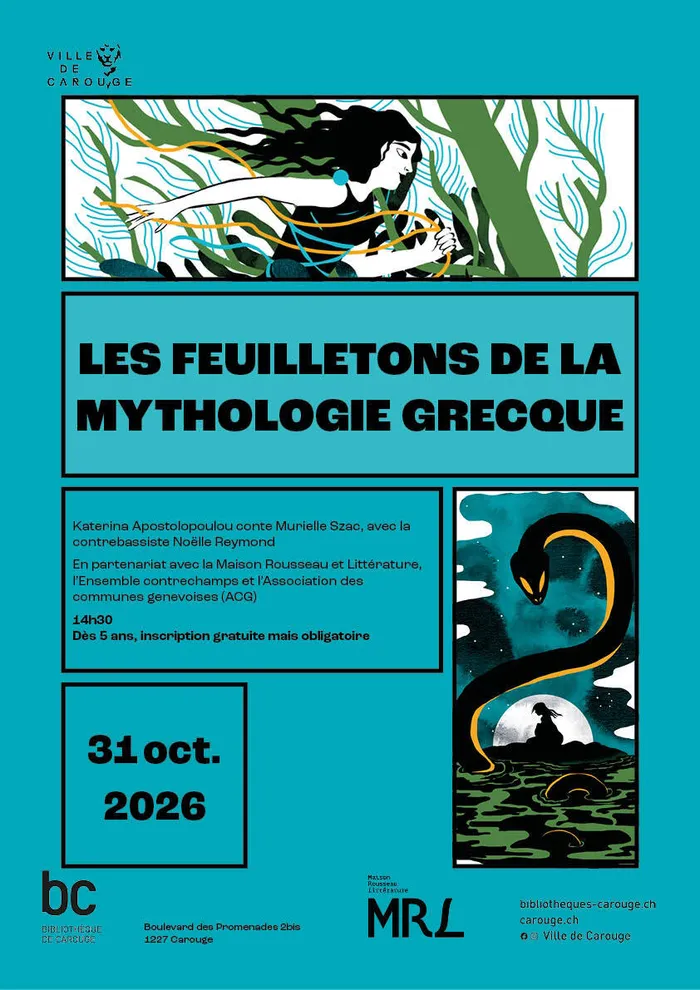 Illustration de l'événement : Les feuilletons de la mythologie grecque : lecture musicale