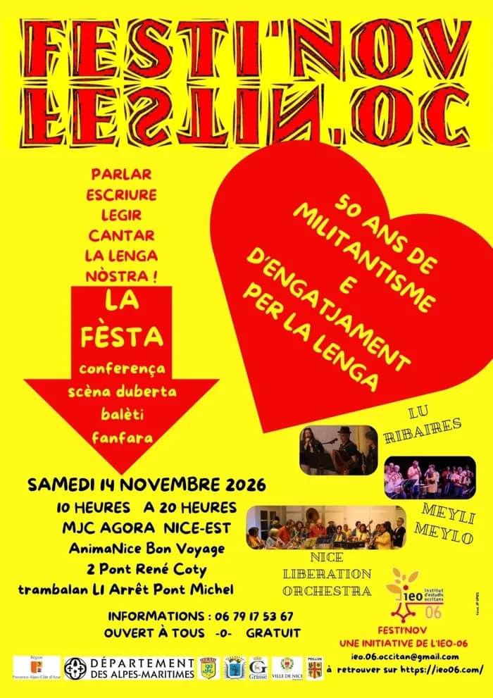 Illustration de l'événement : Festi'Nov Festi'Oc 50 ans de l'IEO
