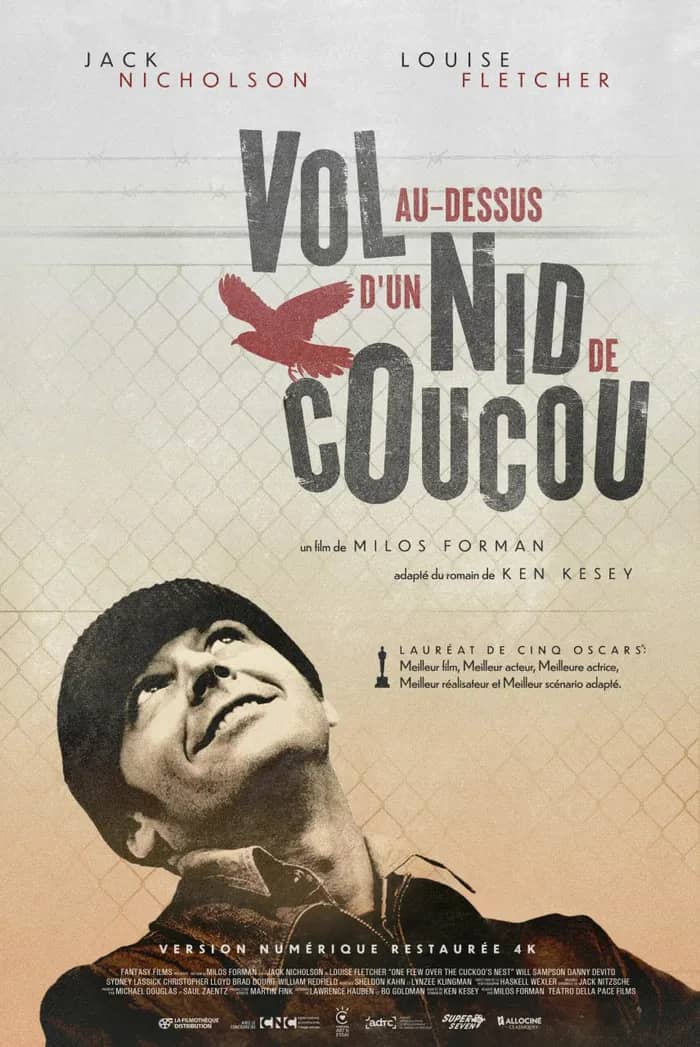 Illustration de l'événement : Projection du film "Vol au-dessus d'un nid de coucou" de Milos Forman