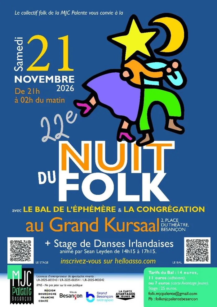 Illustration de l'événement : 22è Nuit du Folk - Le Bal de L'Ephémère - La Congrégation