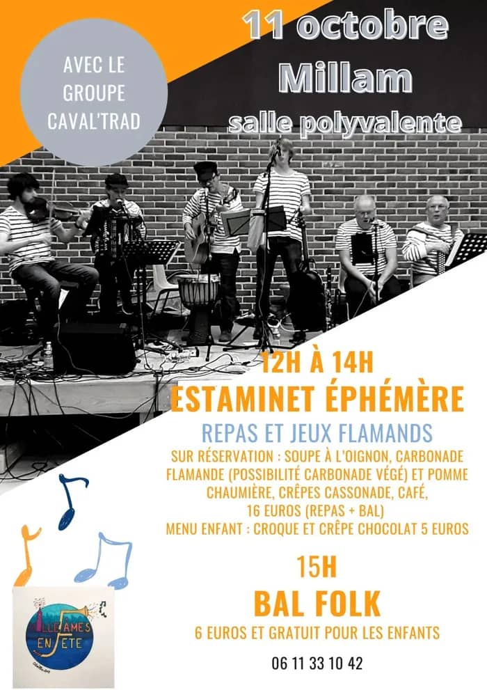 Illustration de l'événement : estaminet éphémère et bal folk