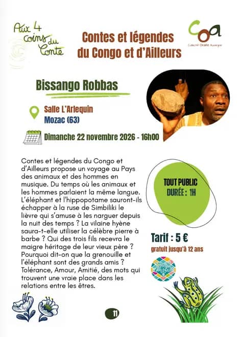 Illustration de l'événement : Contes et légendes du Congo et d'ailleurs