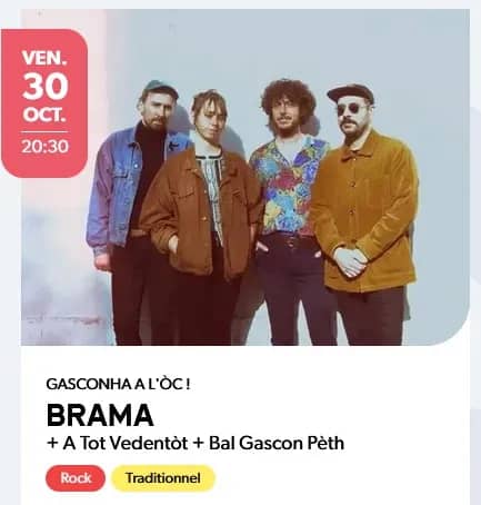 Illustration de l'événement : Concert BRAMA + PèTH + A Tot Vedentòt