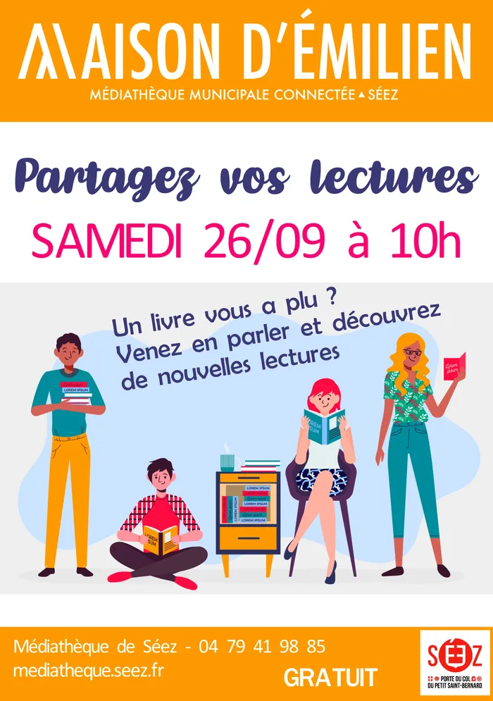 Illustration de l'événement : Partagez vos lectures