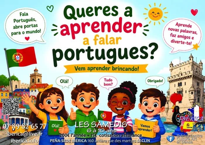 Illustration de l'événement : Cours de Portugais pour enfants Ibérica Seclin Lille Hauts de France