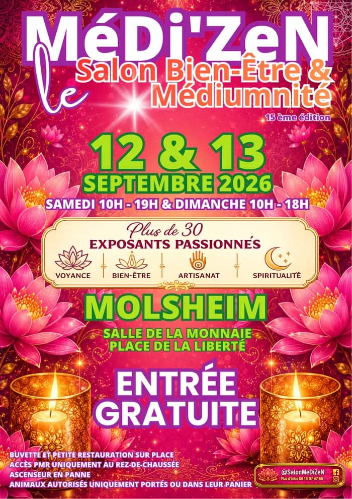Illustration de l'événement : Salon MéDi'ZeN Bien Etre & Médiumnité