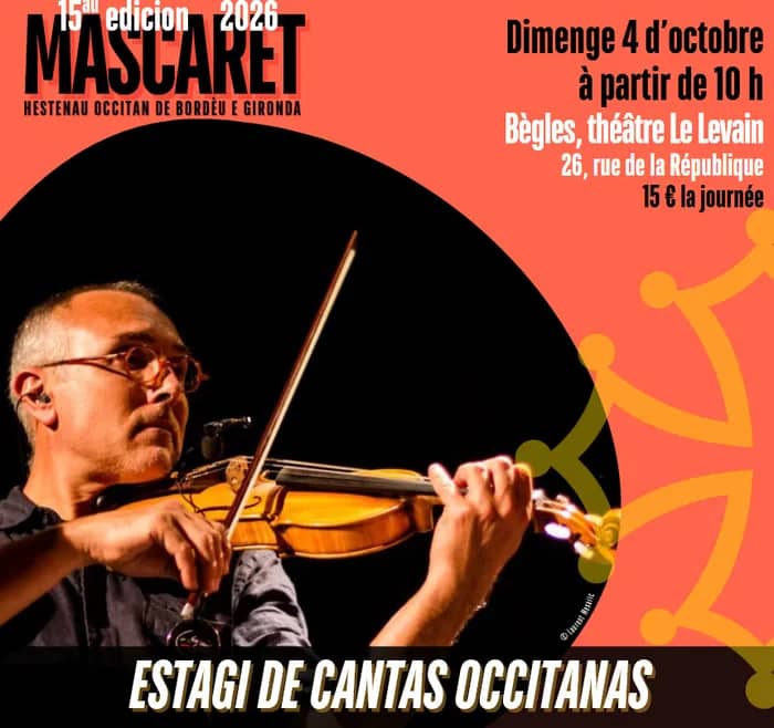 Illustration de l'événement : Stage de chant occitan avec Olivier Sirgue