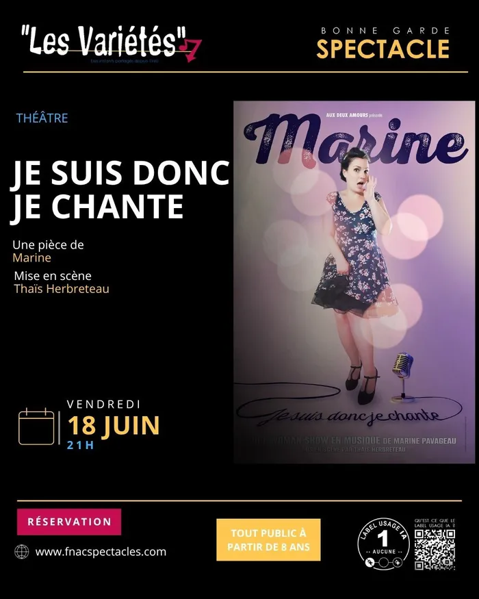 Illustration de l'événement : Je suis donc je chante - Marine