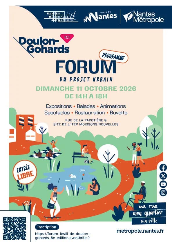 Illustration de l'événement : Forum du projet urbain Doulon-Gohards – 8e édition