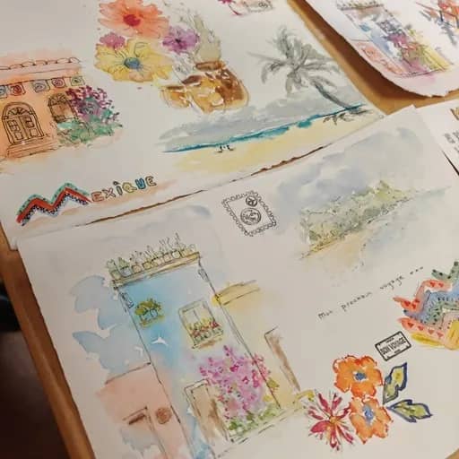Illustration de l'événement : Carnet de voyage en aquarelle