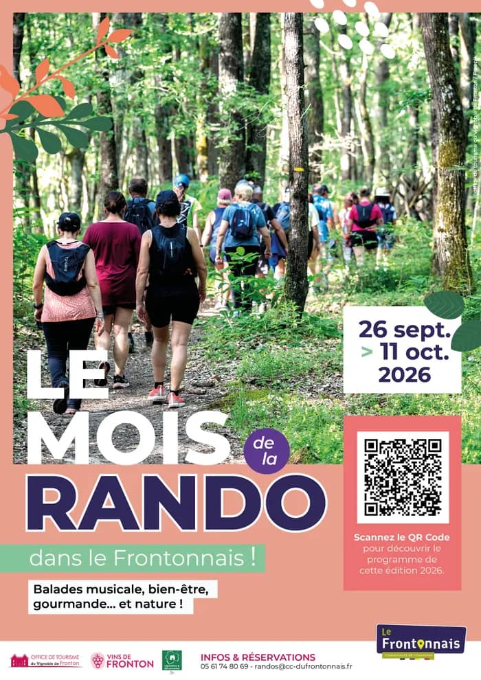 Illustration de l'événement : Tous à vos baskets pour le Mois de la Rando dans le Frontonnais !