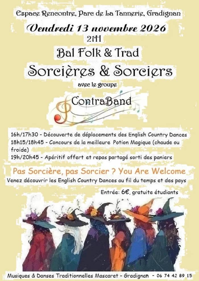 Illustration de l'événement : Ceilidh Bal des sorcières et des sorciers